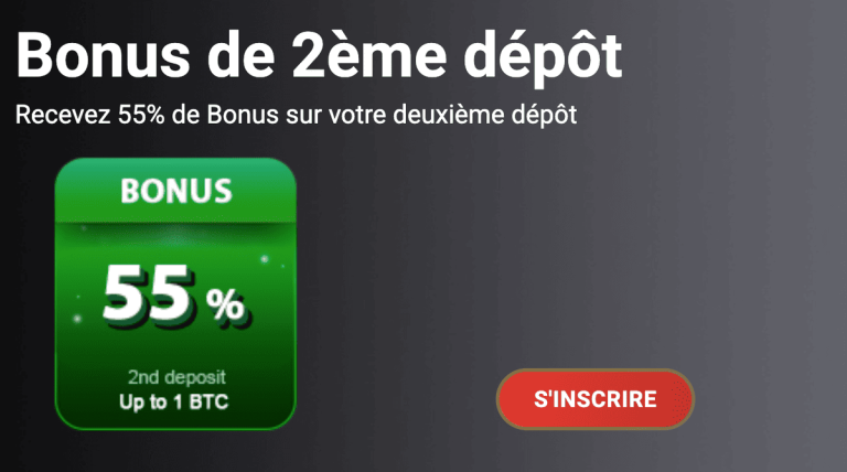 KingBit Casino bonus deuxième dépôt