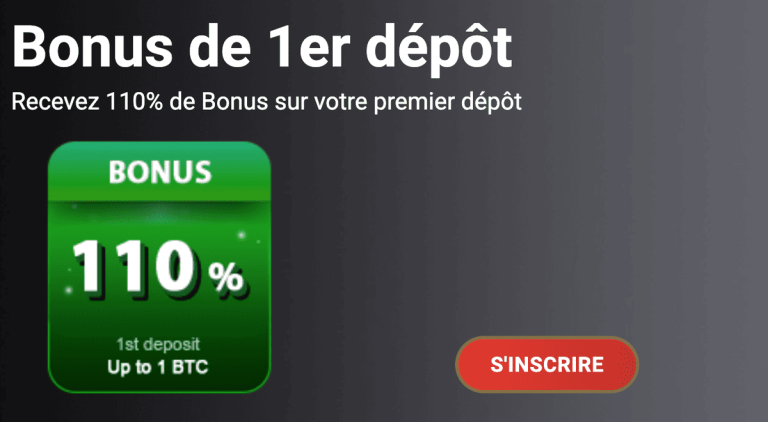KingBit Casino bonus premier dépôt